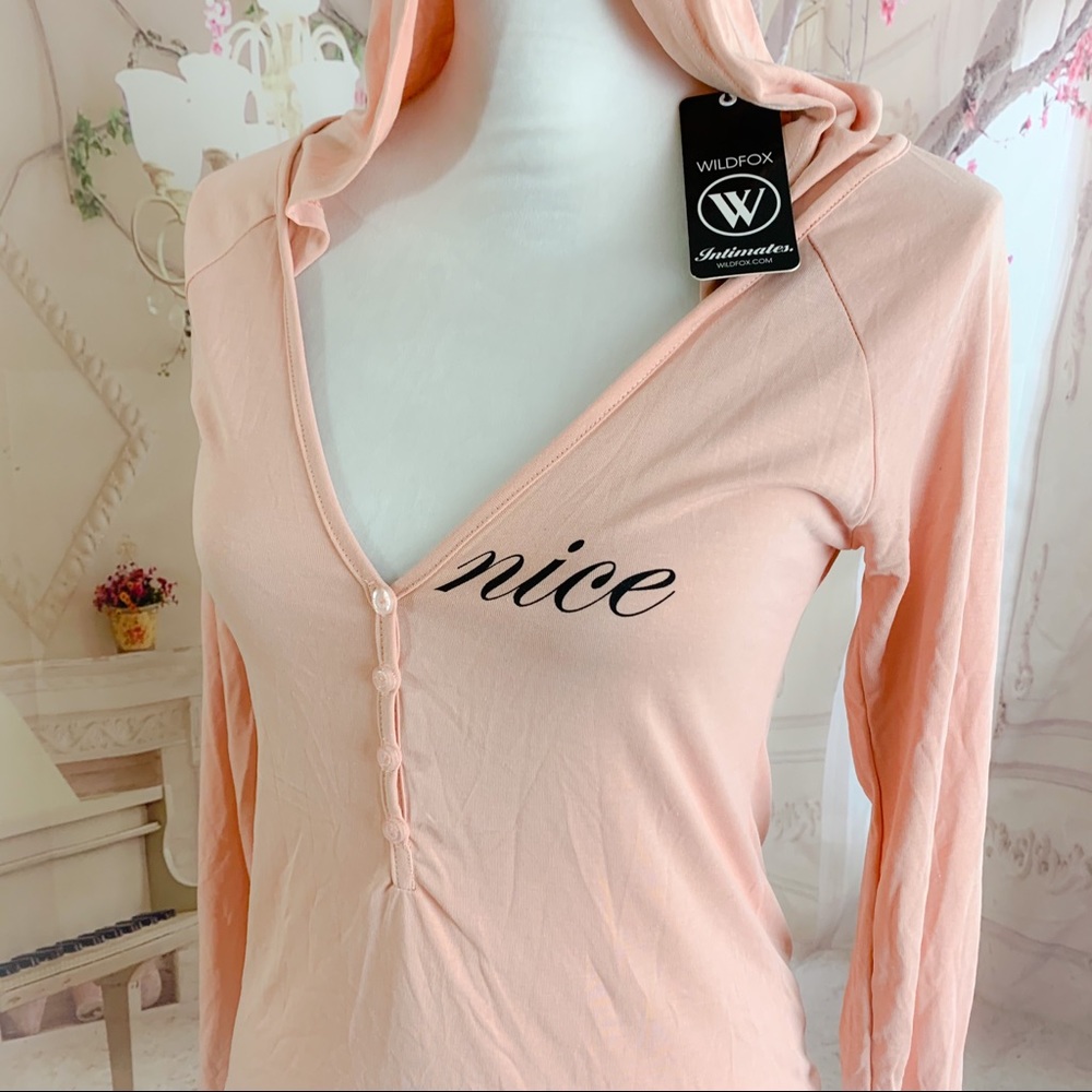 NEW Wildfox Intimates Peach Nice Hood… - Picture 5 of 10